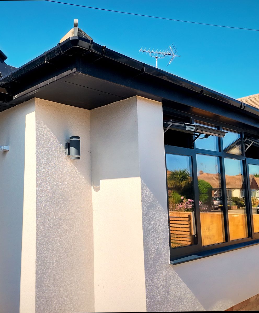 Rendered front elevation with anthracite window frames